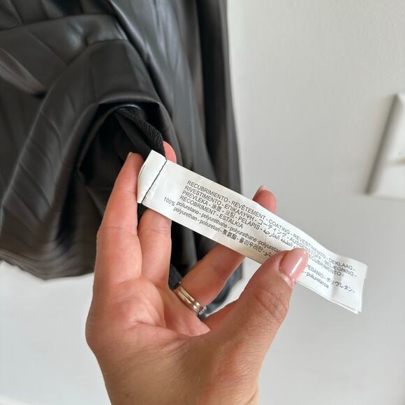 Zara Pleated Midi Skirt Black L NWT - Picture 8 of 9